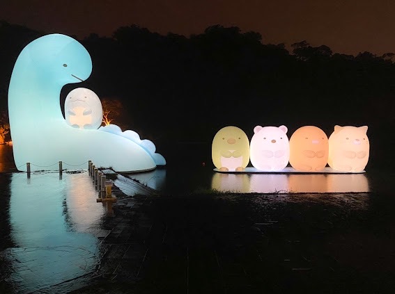 河畔の癒し、碧潭に浮かぶ「すみっコぐらし」 : Taiwan Today